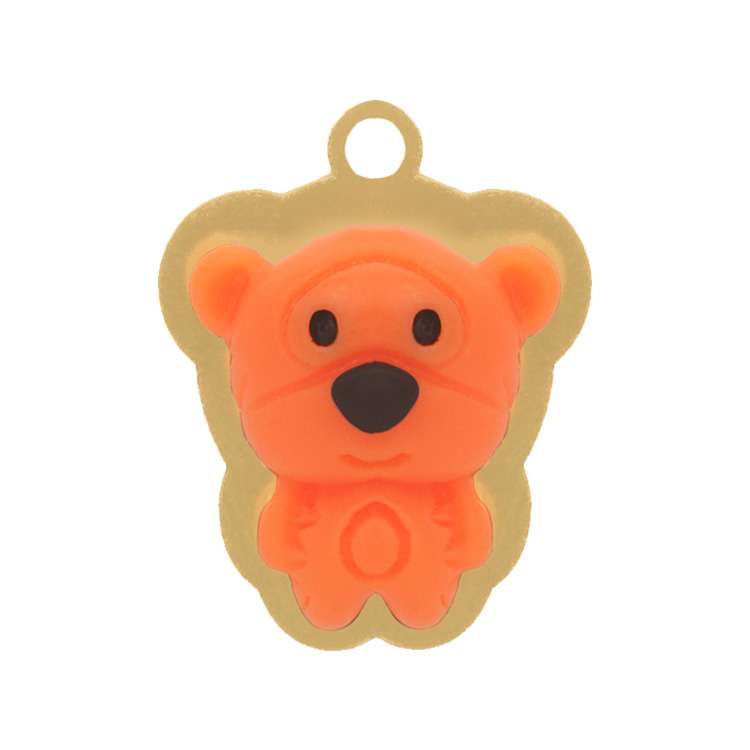 آویز گردنبند طلا 18 عیار دخترانه ژابیز مدل خرس