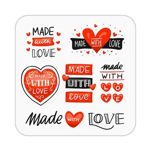 زیر لیوانی کاکتی طرح عاشقانه مدل mp37902