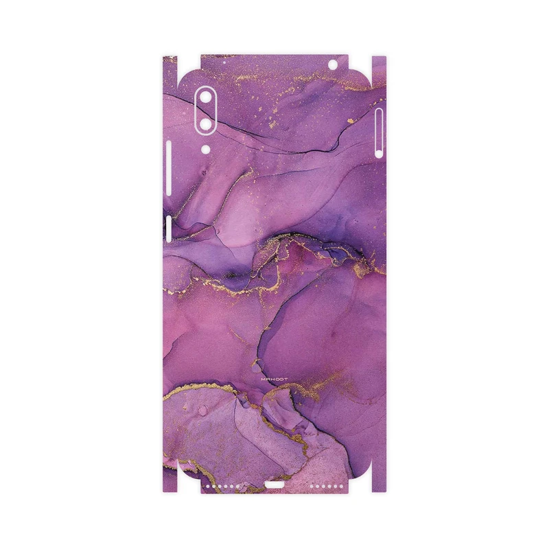 برچسب پوششی ماهوت مدل Purple Marble-FullSkin مناسب برای گوشی موبایل هوآوی Y7 Pro 2019