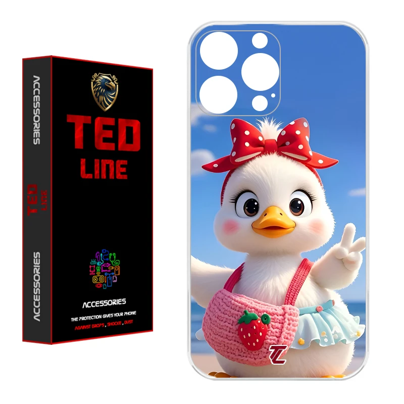 کاور تدلاین طرح اردک کد 1186 مناسب برای گوشی موبایل اپل Iphone 13 Pro