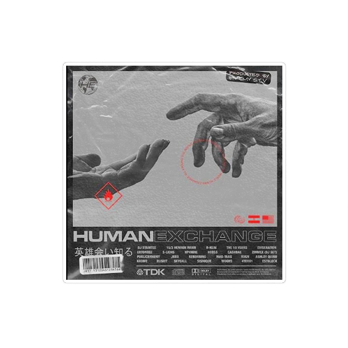 استیکر لپ تاپ ماسا دیزاین طرح HAND مدل STKO3