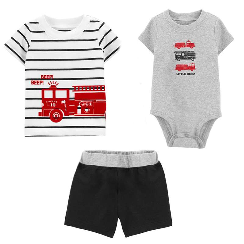 ست 3 تکه لباس نوزادی کارترز مدل 1811