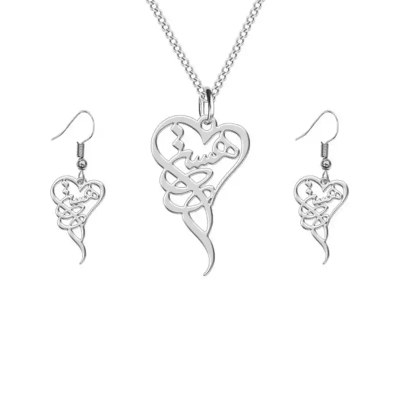 نیم ست نقره زنانه مدل هستی