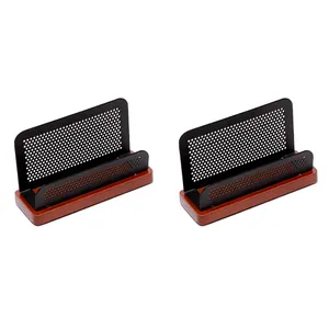 جای کارت مدل چوب و فلز بسته 2 عددی