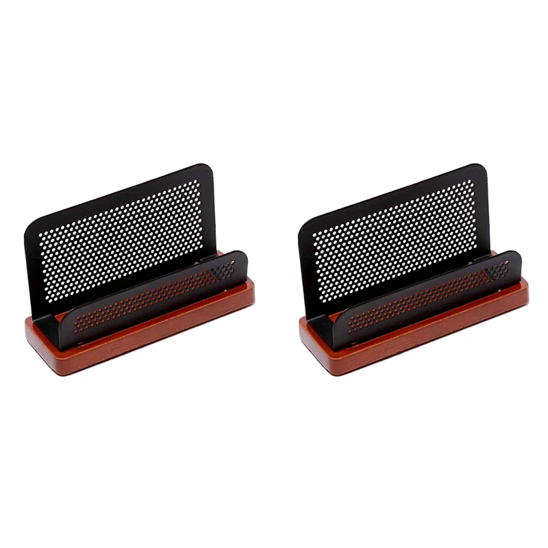 جای کارت مدل چوب و فلز بسته 2 عددی