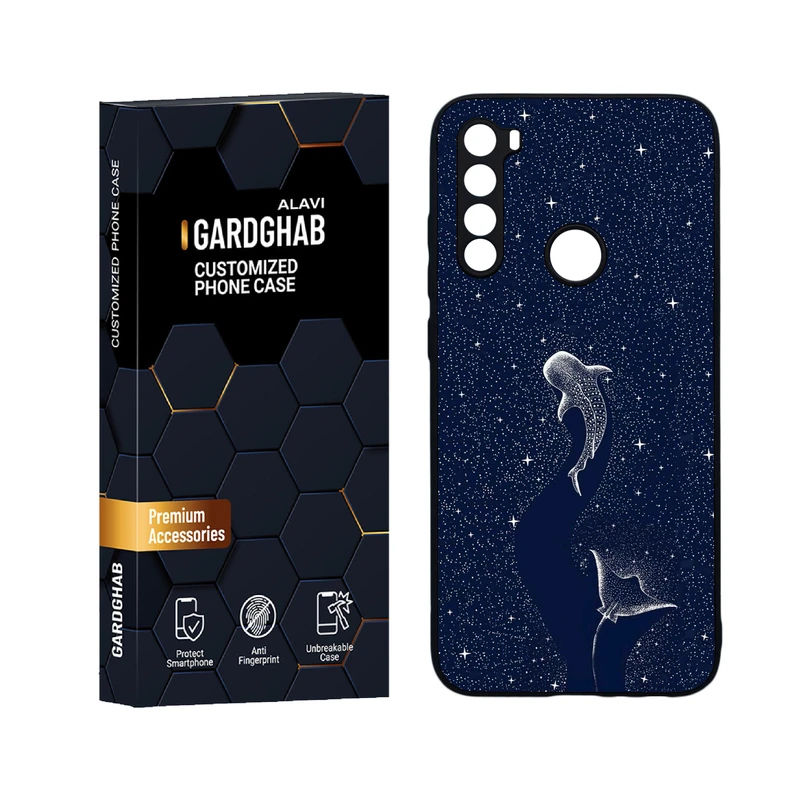 کاور گارد قاب علوی مدل دورژله ای هنری مناسب برای گوشی موبایل شیائومی Redmi Note 8