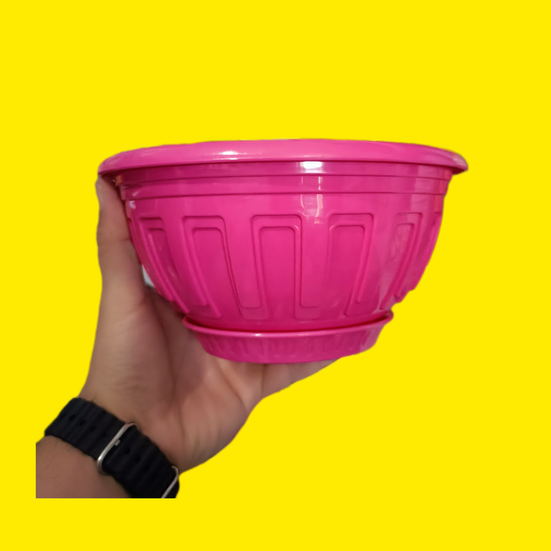 گلدان مدل کاسه ای کد 21 بسته 2 عددی