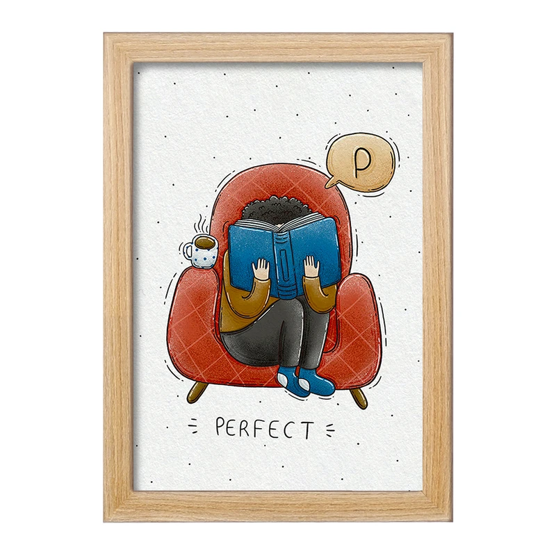 تابلو خندالو مدل کتاب خوان  کد 5403