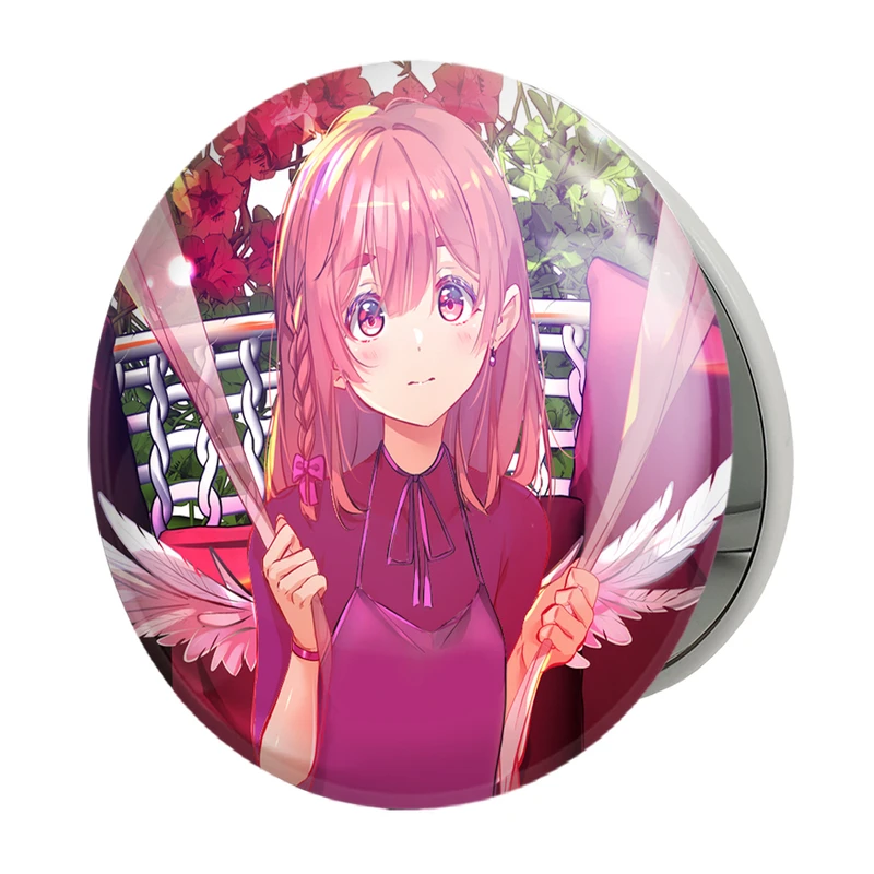 آینه جیبی خندالو طرح ساکوراساوا انیمه کانوجواوکاری مدل تاشو کد 18254 