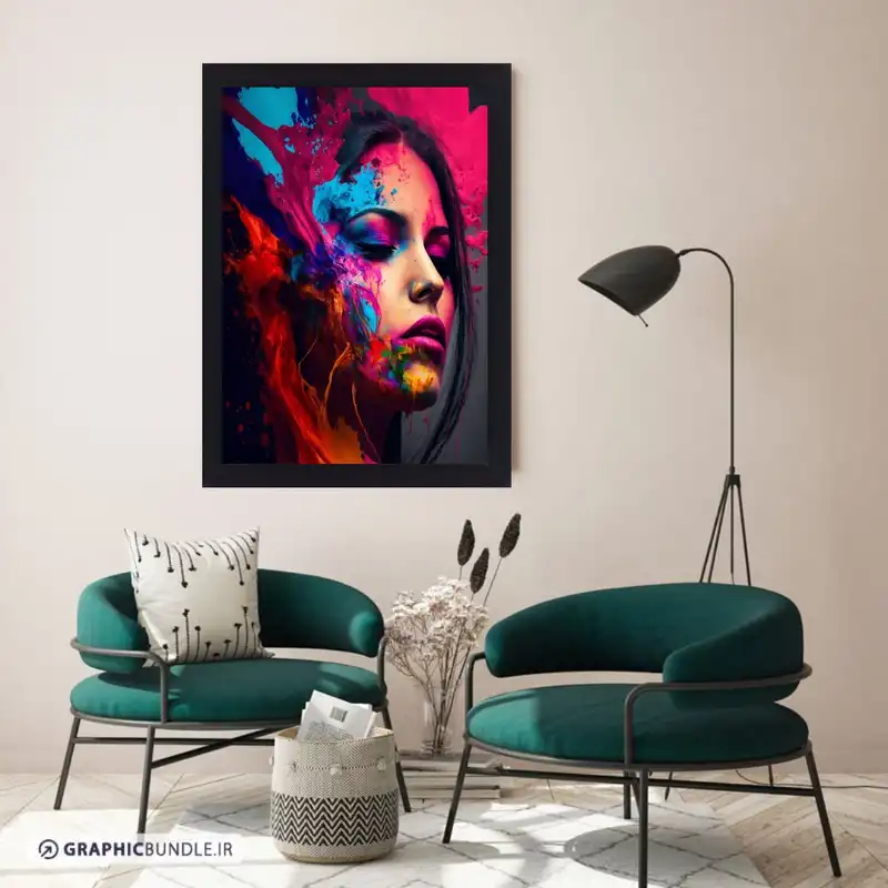 تابلو نوری گیم دکور مدل girl