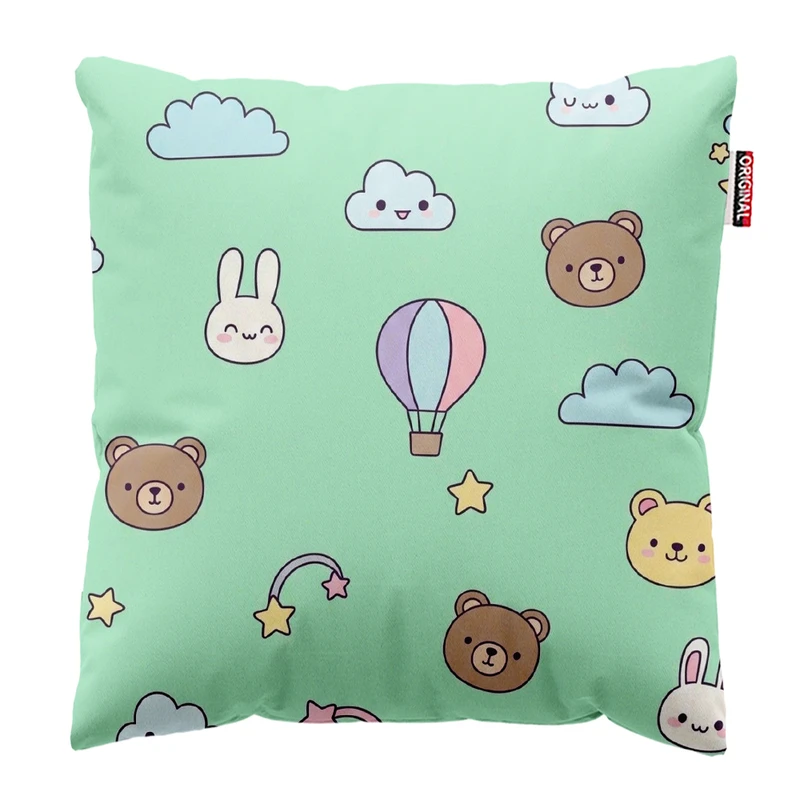  کوسن پاد آفرین طرح کارتونی بچگانه کد 4943 سایز 30*30 سانتی متر