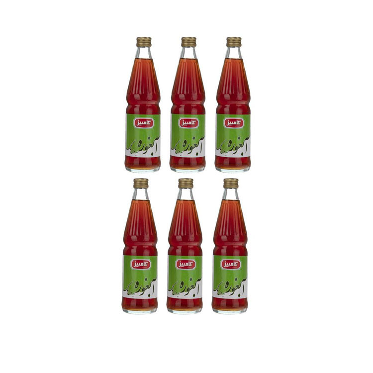 آبغوره بی نمک کامبیز - 510 گرم بسته 6 عددی