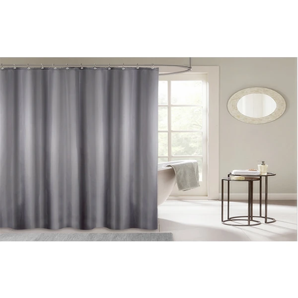 عکس شماره 10 : پرده حمام کلوفی مدل ‎sc-ps01 grau سایز 180x180 سانتی متر