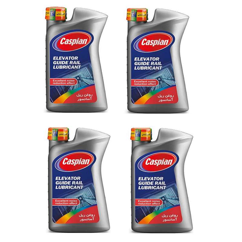 روغن ریل آسانسور کاسپین مدل guide rail lubricant حجم یک لیتر بسته 4 عددی