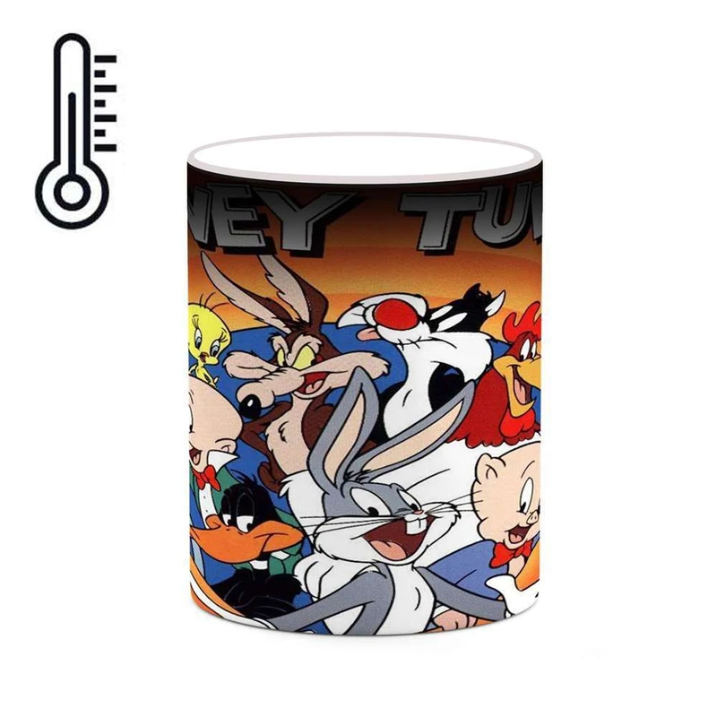 ماگ حرارتی کاکتی مدل کارتون Looney Tunes کد mgh22704