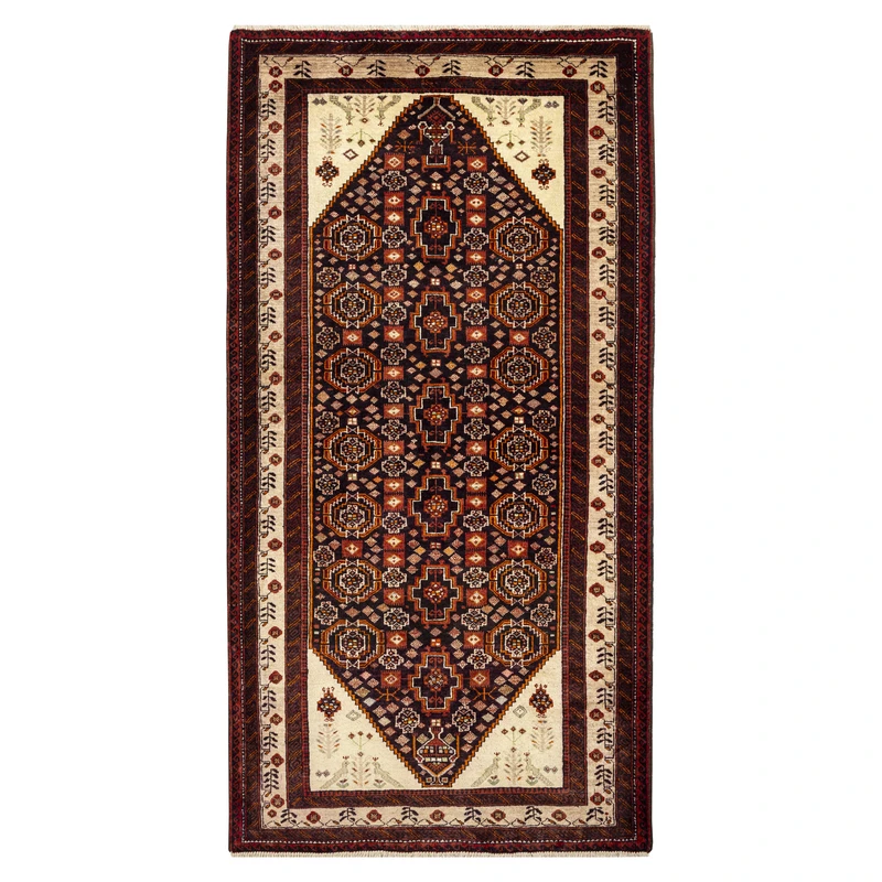 فرش دستبافت دو متری مدل بلوچ کد 19.22.1186