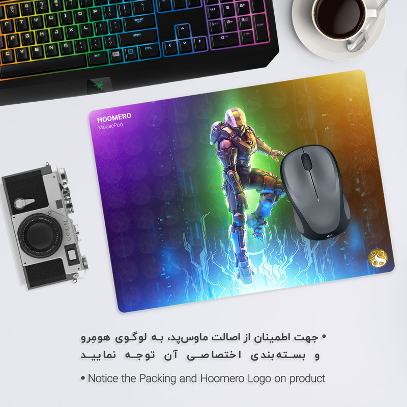 ماوس پد هومرو مدل A4306 طرح بازی Halo Infinite 1