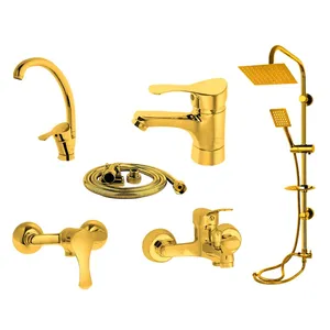 ست شیرآلات پاس گستر مدل لاله مجموعه 6 عددی