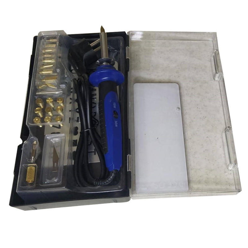 هویه سوخته نگاری 30 وات لزار مدل جی آر مجموعه 22 عددی