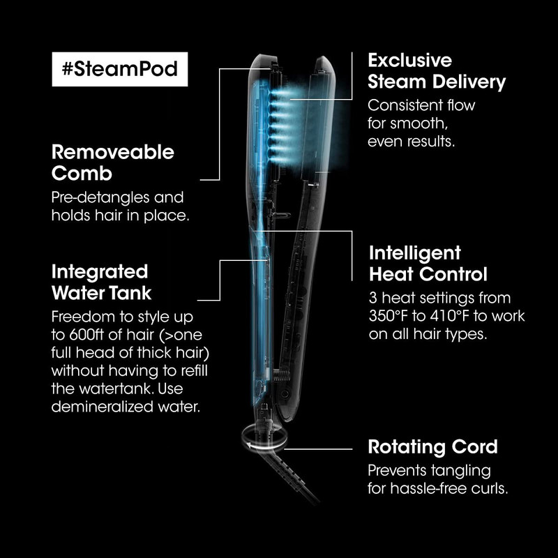 اتو و حالت دهنده ی مو روونتا مدل SteamPod 3.0 اتو و حالت دهنده ی مو روونتا مدل SteamPod 3.0