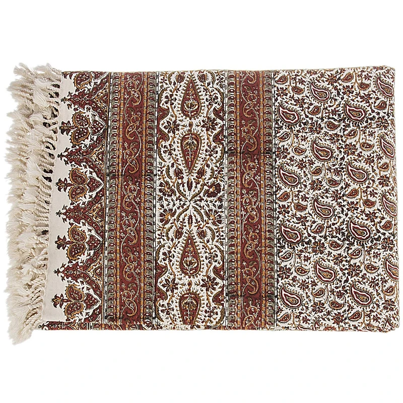 سفره قلمکار اثر زابلیان طرح 2 سایز 135 × 200 سانتی متر