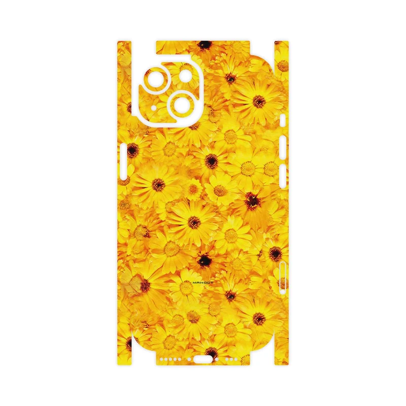 برچسب پوششی ماهوت مدل Yellow_Flower-FullSkin مناسب برای گوشی موبایل اپل iPhone 15