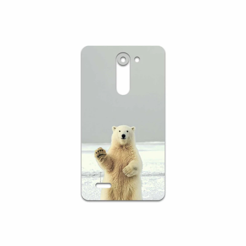 برچسب پوششی ماهوت مدل Polar bear مناسب برای گوشی موبایل ال جی L Bello