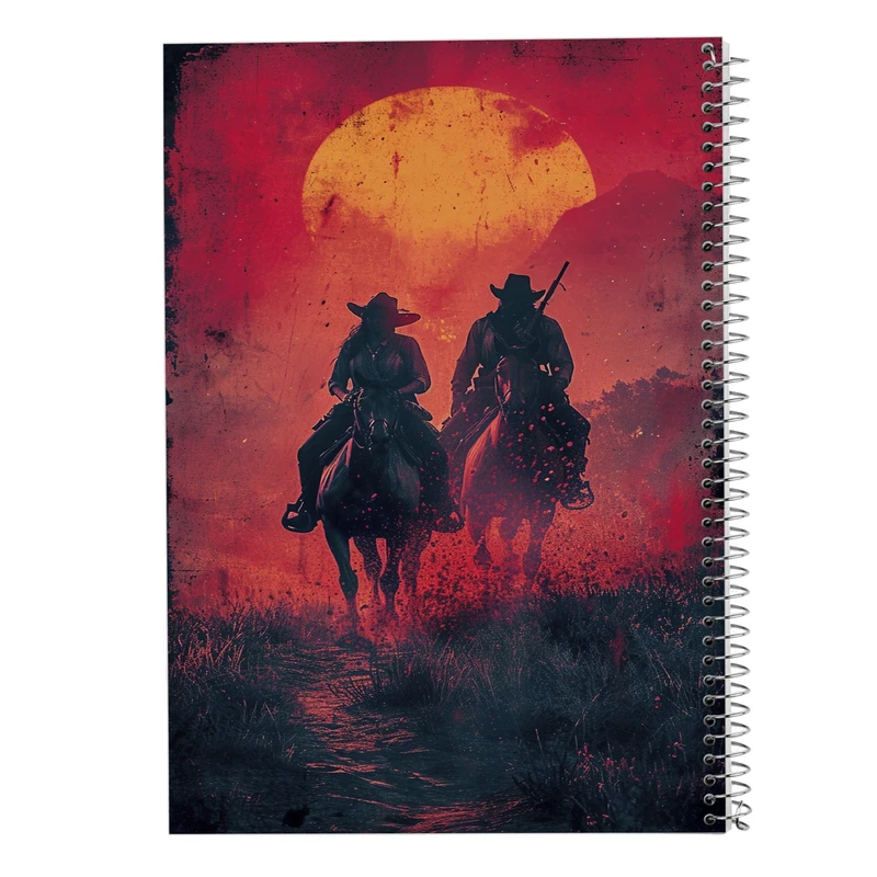 دفتر مشق 100 برگ مدوپد مدل رد دد red dead کد DF13506