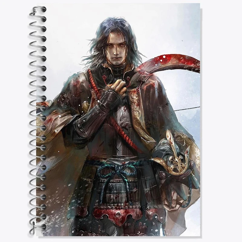 دفتر زبان 50 برگ خندالو مدل سه خط طرح گنچیرو اشینا سیکرو کد 30533