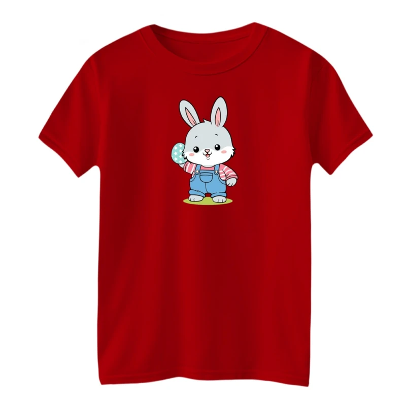 تی شرت آستین کوتاه بچگانه مدل خرگوش کد 04