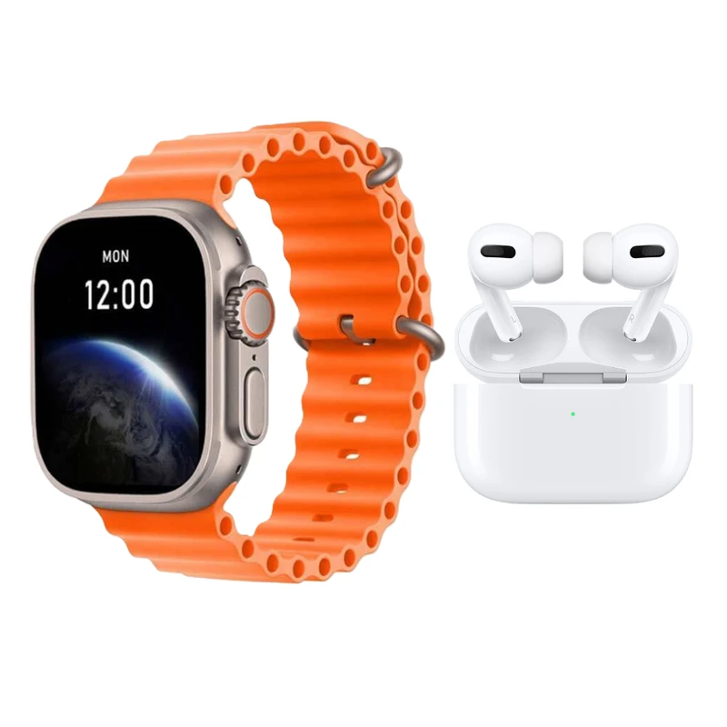 ساعت هوشمند مدل MK32 Ultra به همراه هدفون بلوتوثی