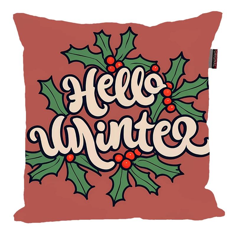 کوسن پاد آفرین مدل زمستان طرح Hello Winter کد PK40342