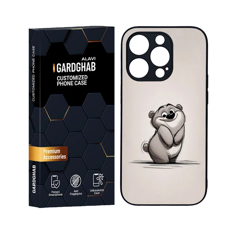 کاور گارد قاب علوی مدل دورژله ای کارتنی و انیمه مناسب برای گوشی موبایل اپل iPhone 14 Pro