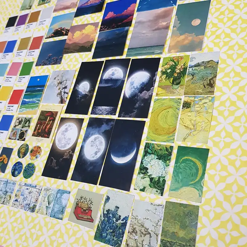 برچسب مدل بولت ژورنال اسکرپ بوک طرح پنتون مجموعه 77 عددی