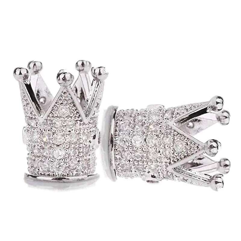 پلاک دستبند رزالیا طرح تاج کد Raika-AK-16 بسته 2 عددی