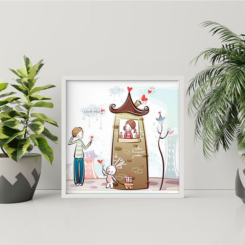 تابلو کودک و نوزاد طرح عاشقانه مدل EP599