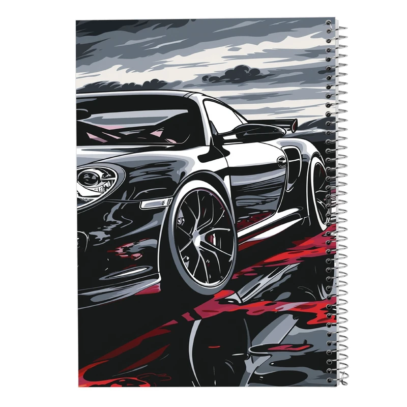 دفتر ژورنال نویسی 50 برگ مدوپد مدل نقطه ای طرح need for speed کد DF13633