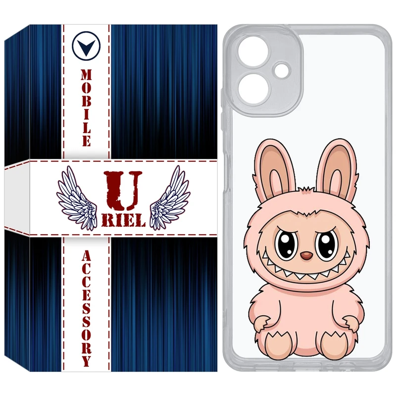 کاور یوریل مدل Clear کد 138 طرح لبوبو مناسب برای گوشی موبایل سامسونگ Galaxy A06