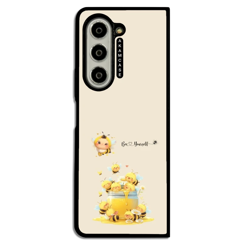 کاور آکام مدل AMC-WSGZFOLD5-ANIMALS QOUTES-4 مناسب برای گوشی موبایل سامسونگ Galaxy Z Fold 5