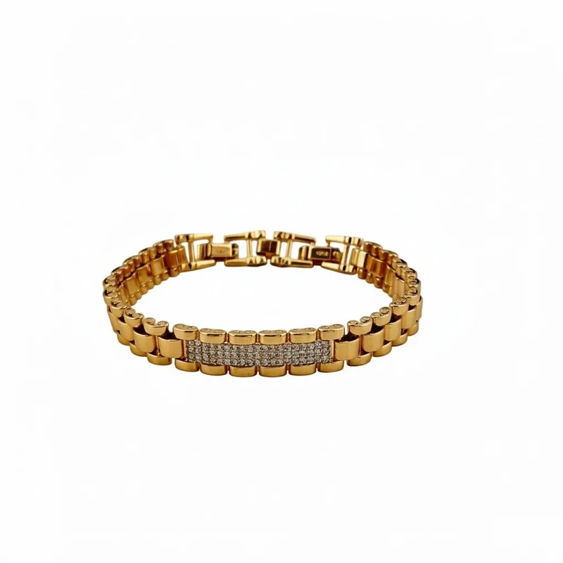 دستبند زنجیری زنانه مدل استیل کد AL-12