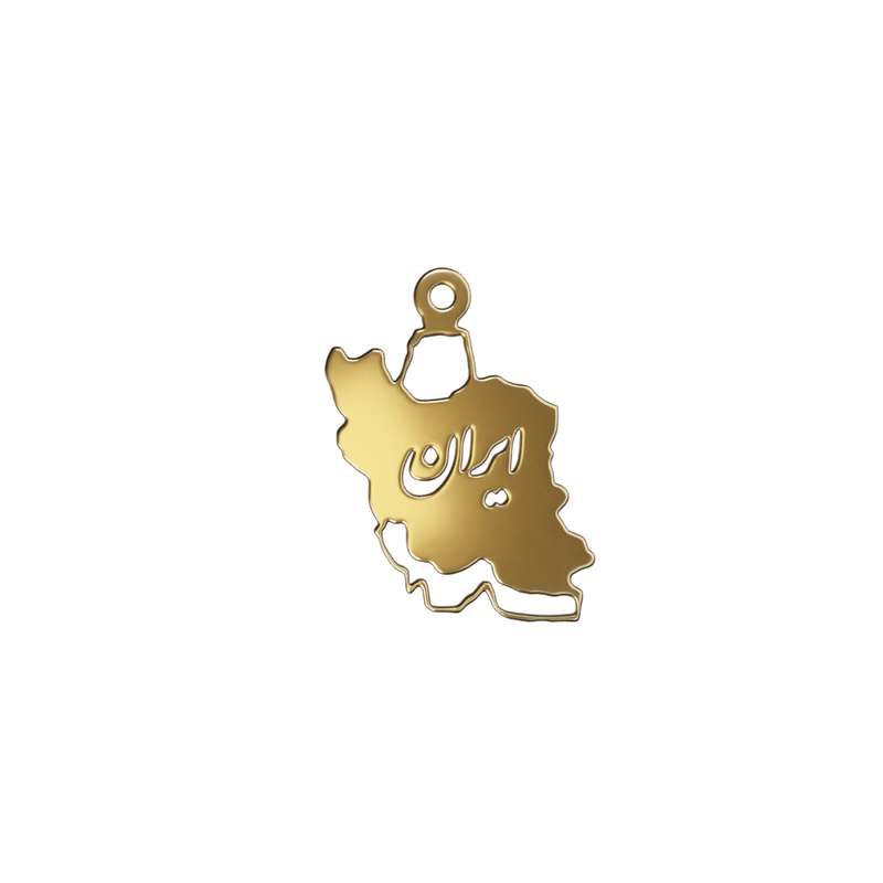 آویز گردنبند طلا 18 عیار زنانه مدوپد مدل ایران کد kc18757 آویز گردنبند طلا 18 عیار زنانه مدوپد مدل ایران کد kc18757