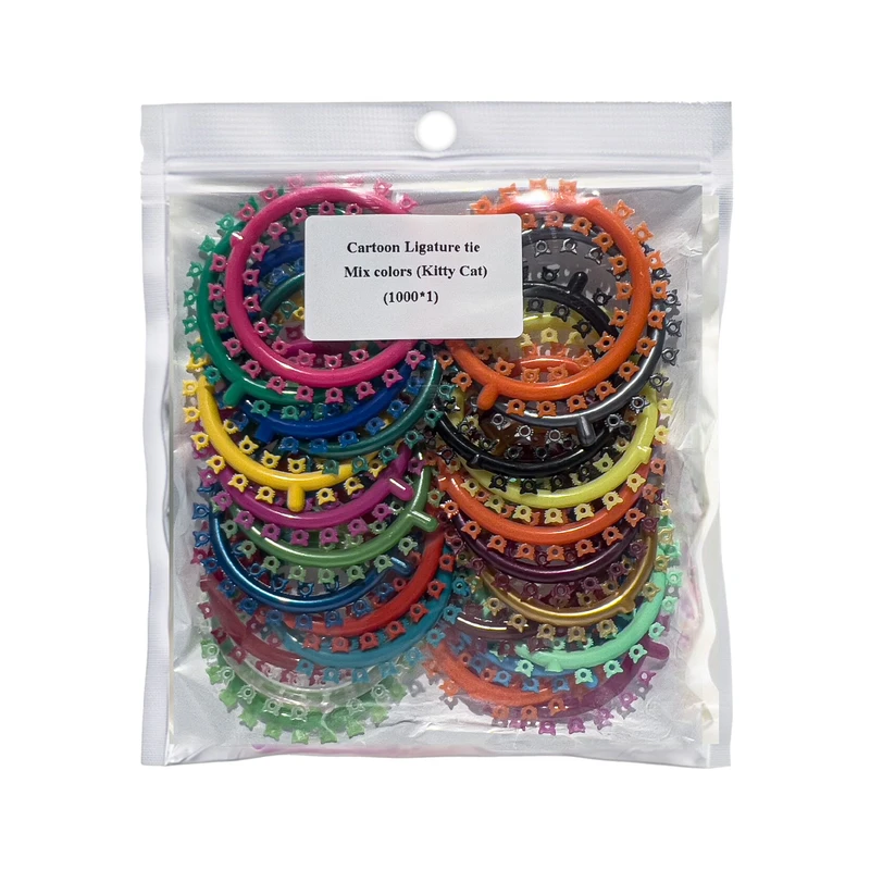 اورینگ ارتودنسی مدل Kitty Cat بسته 1000 عددی