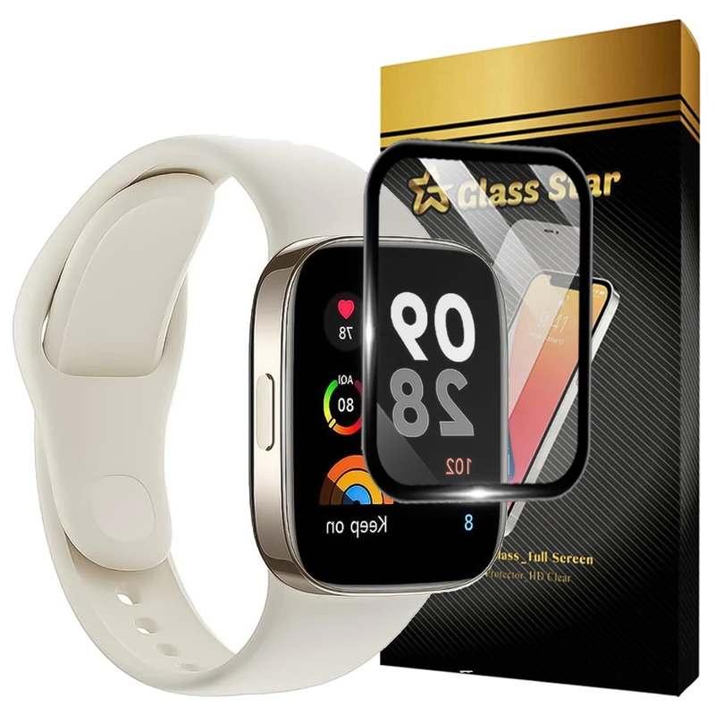 محافظ صفحه نمایش گلس استار مدل GWPM مناسب برای ساعت هوشمند شیائومی Redmi Watch 3