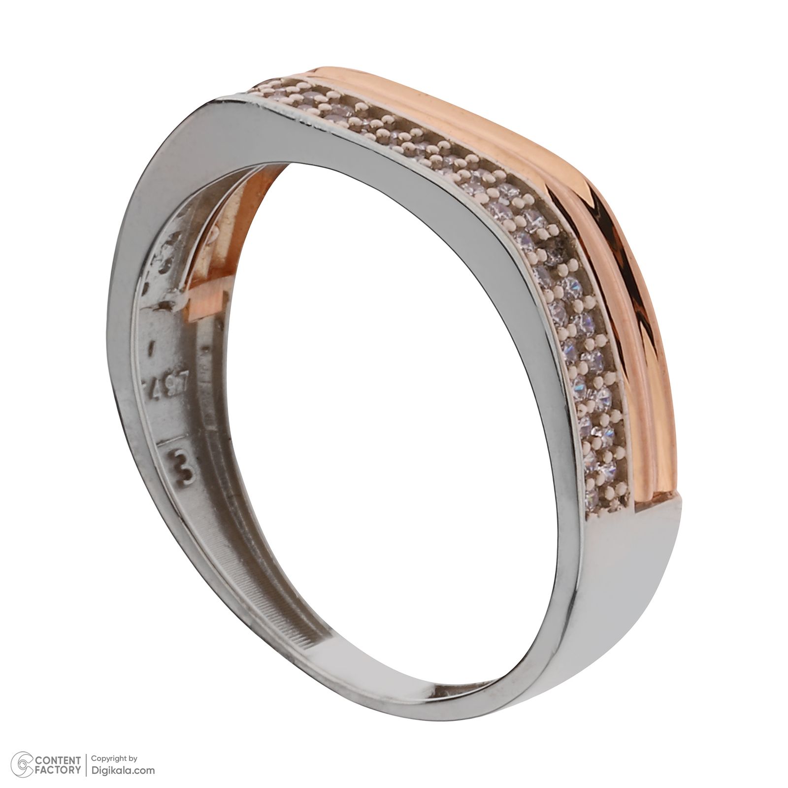 ست حلقه طلا 18 عیار زنانه و مردانه مایا ماهک مدل MR1364 -  - 8