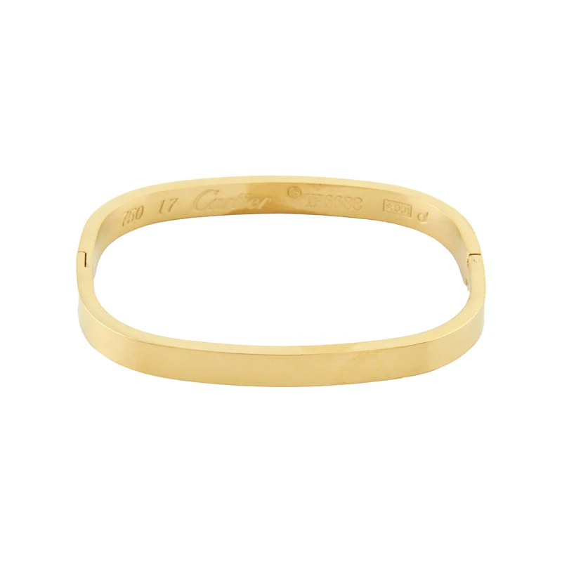 دستبند النگویی زنانه مدل بنگل طرح مربع کد 1940