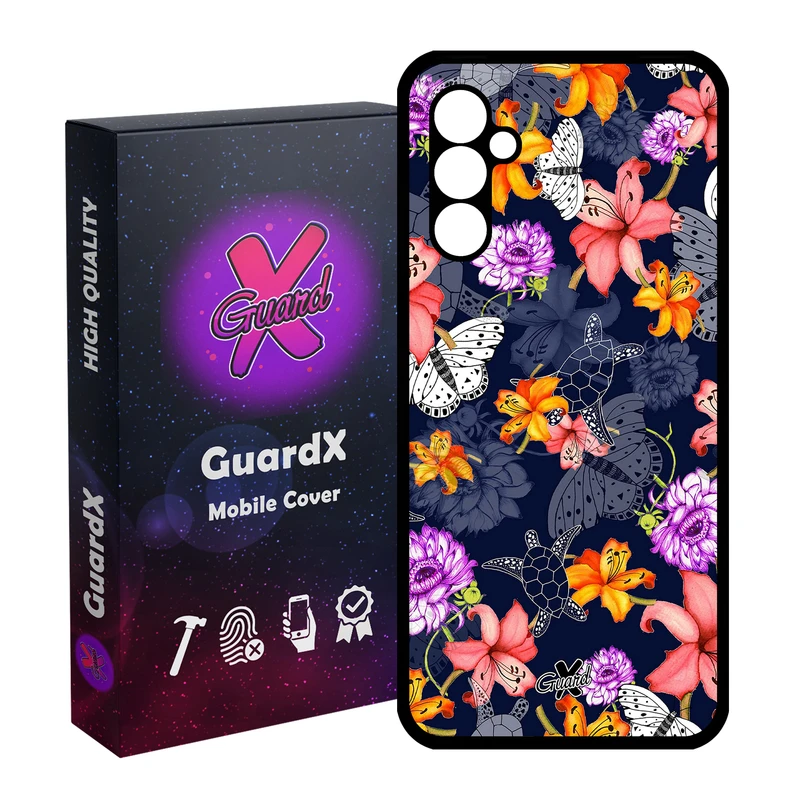کاور گارد ایکس طرح گل مدل Glass10207 مناسب برای گوشی موبایل سامسونگ Galaxy A24/A24 4G/M34 5G