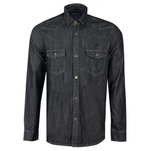 پیراهن آستین بلند مردانه جوتی جینز مدل جین کد 100