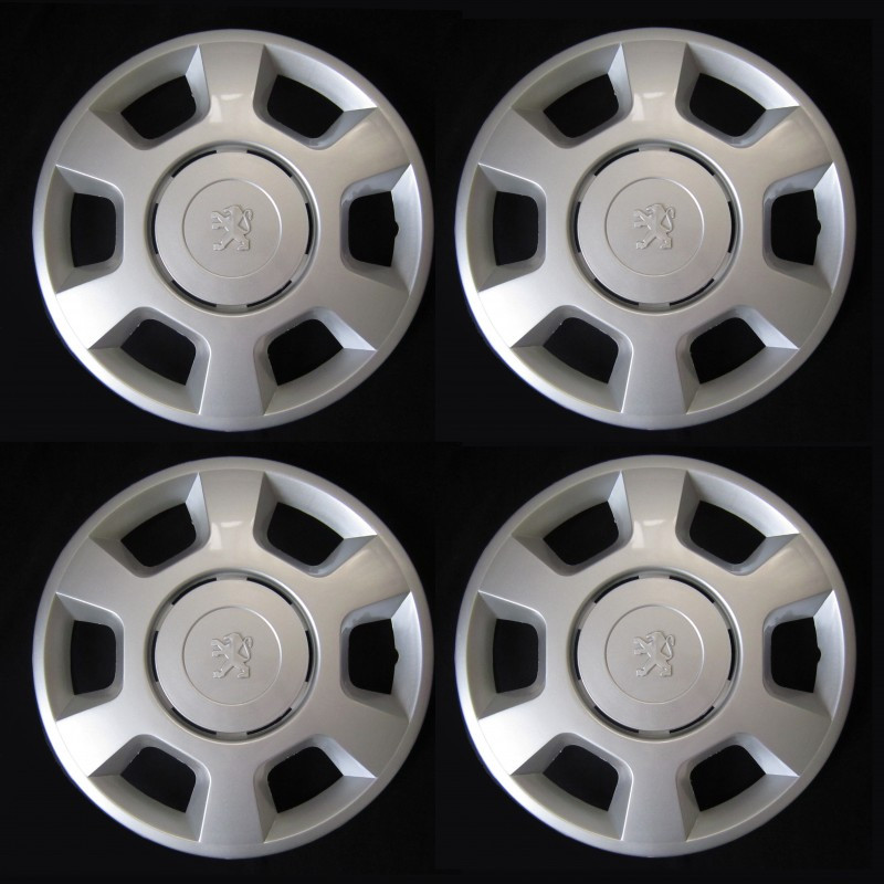 قالپاق چرخ مدل LOX-PEG015 سایز 15 اینچ مناسب برای پژو پرشیا TU5 بسته 4 عددی