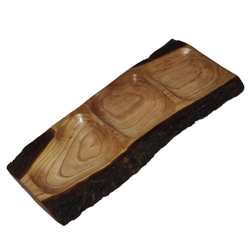 اردور خوری چوبی مدل روستیک توسکا طرح سه خانه کد 002