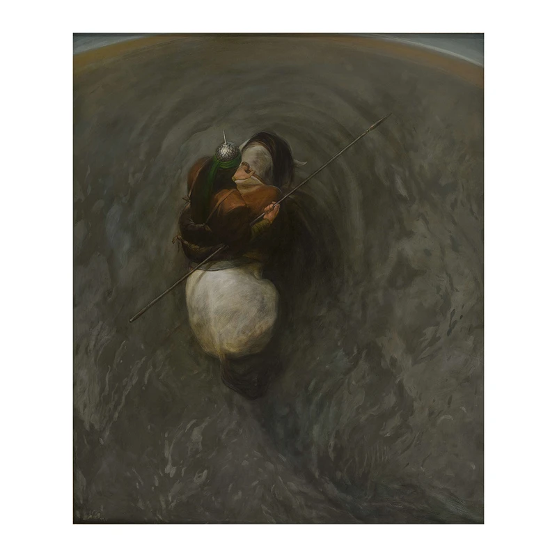 پرچم طرح تصویر عاشورا مدل محرم کد 2319H